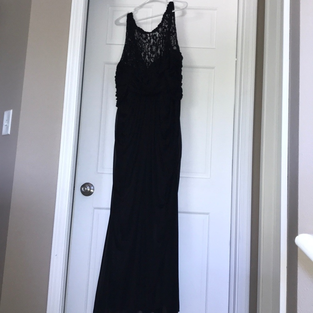 David’s Bridal Black Long Dress